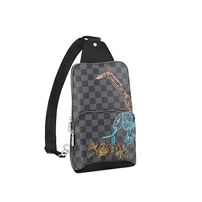 LV-M45897 루이비통 모노그램 마카사르 에비뉴 슬링 백 20cm