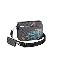 LOUIS VUITTON-M14069 루이비통 스카이 블루 모노그램 트리오 메신저