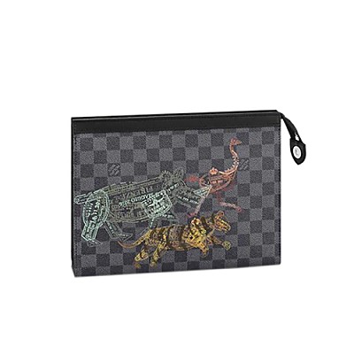 [스페셜오더]LOUIS VUITTON-N60307 루이비통 다미에 그라파이트 옐로우 레터링 포쉐트 보야주 MM