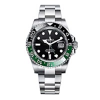★[AR팩토리]ROLEX-롤렉스 GMT-마스터 II 세라믹 베젤 에버로즈 골드 블랙 40mm