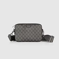 GUCCI-‎699439 구찌 베이지/에보니 브라이트그린 오피디아 GG 크로스백 23.5cm