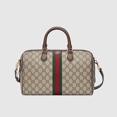 GUCCI-772053 구찌 베이지/에보니 오피디아 GG 미니 탑 핸들백 21.5cm