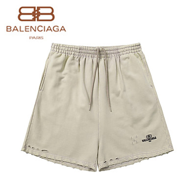 BALENCIAGA-062910 발렌시아가 블랙 코튼 빈티지 스웨트쇼츠 남성용