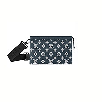 LOUIS VUITTON-M14114 루이비통 스카이 블루 모노그램 가스통 웨어러블 월릿