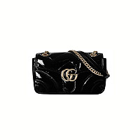 [스페셜오더]GUCCI-443497 1000 구찌 블랙 GG 마몽 스몰 마틀라세 숄더백