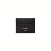 PRADA-1MC025 프라다 블랙 가죽 카드 지갑