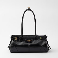 PRADA-1BA426 프라다 데님 보니 미디엄 가죽 핸드백