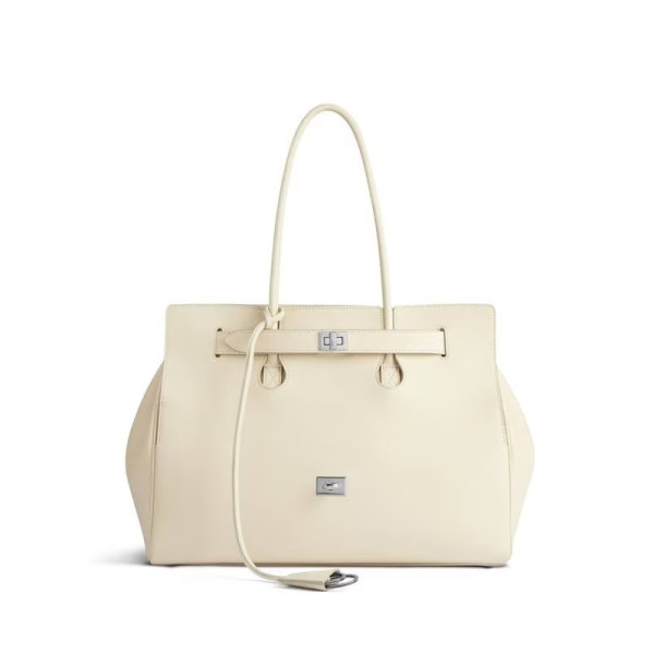 BALENCIAGA-발렌시아가 소야 실버 벨 에어 미디엄 캐리 올 백 37cm - 8054812ABAW9723
