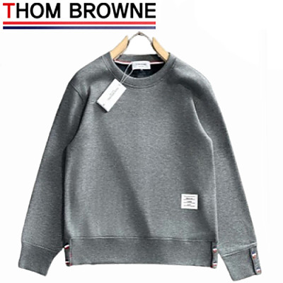 THOM BROWNE-11166 톰 브라운 블랙 스트라이프 장식 스웨트셔츠 남성용