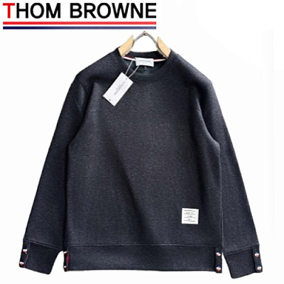 THOM BROWNE-11166 톰 브라운 블랙 스트라이프 장식 스웨트셔츠 남성용