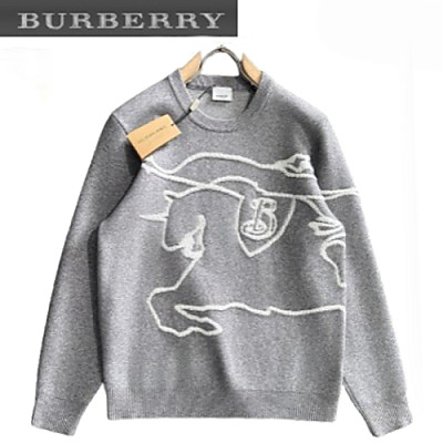 BURBERRY-11168 버버리 블랙 아플리케 장식 스웨터 남성용