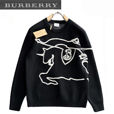BURBERRY-11167 버버리 그레이 아플리케 장식 스웨터 남성용