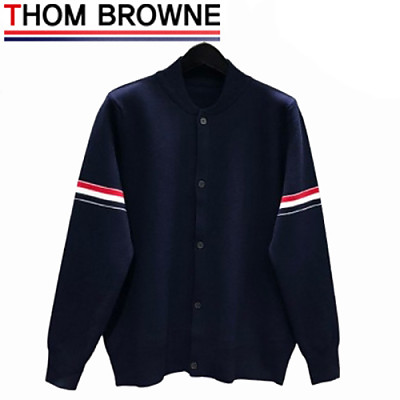 THOM BROWNE-11222 톰 브라운 화이트 스트라이프 장식 가디건 남성용