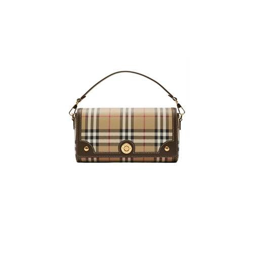 BURBERRY-80975991 버버리 베이지 탑 핸들 노트 백