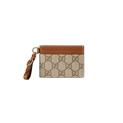 GUCCI-819121 8458 구찌 세이지 그린 GG 엠블럼 스트랩 카드 케이스