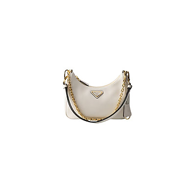 PRADA-1BC204 프라다 블랙 리에디션 1995 체인 리나일론 미니 호보 백 22cm