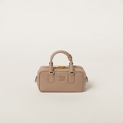 MIU MIU-5BB142 미우미우 화이트 아르카디 스몰 탑 핸들 백 22cm
