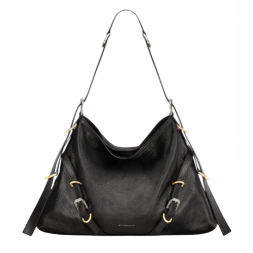 GIVENCHY-BB50SSB 지방시 블랙 부아유 가죽 미디엄 백