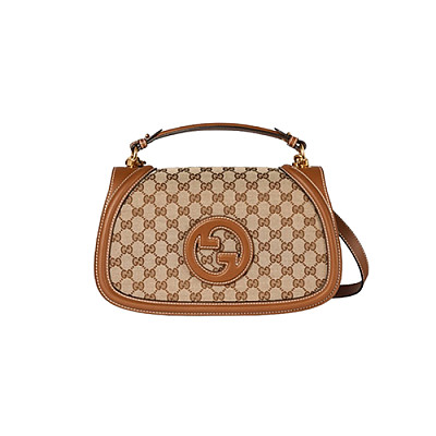 GUCCI-815716 6207 구찌 레드 가죽 구찌 블론디 미디엄 탑 핸들백