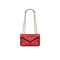 SAINT LAURENT-759337 생 로랑 블랙 양가죽 puffer 토이