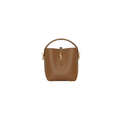 SAINT LAURENT-765870 생 로랑 브라운 유광 가죽 미니 le 37