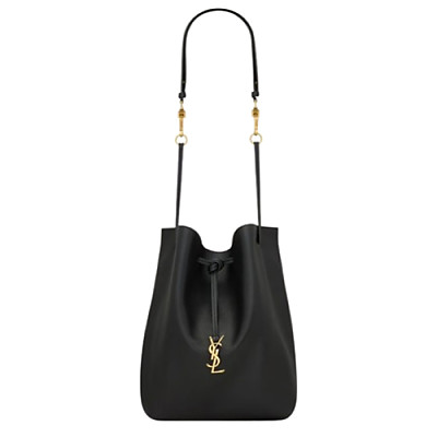 SAINT LAURENT-804302 생 로랑 블랙 램스킨 paris vii 포숑