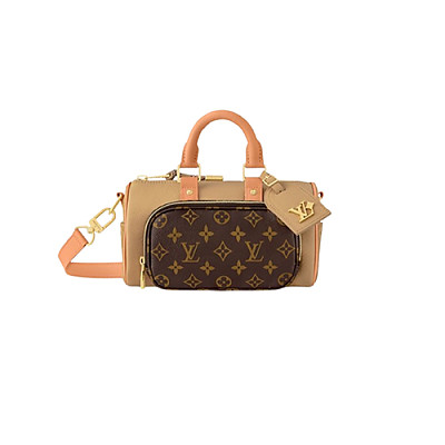 LOUIS VUITTON-M11595 루이비통 블랙 브러시드 모노그램 키폴 반둘리에 25