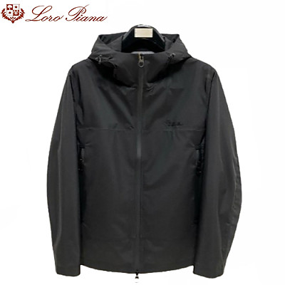 Loro Piana-021811 로로피아나 블랙 나일론 바람막이 후드 재킷 남성용