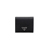 PRADA-2MO004 프라다 블랙 사피아노 가죽 반지갑