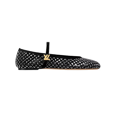 LOUIS VUITTON-1AGVD3 루이비통 블랙 로미 플랫 발레리나