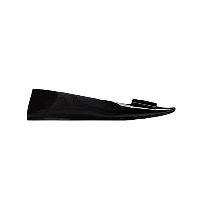 SAINT LAURENT-807643 생 로랑 블랙 poppy 발레리나 슈즈