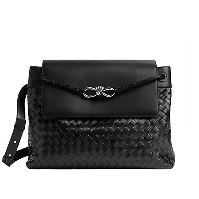 BOTTEGA VENETA-805969 보테가 베네타 블랙 라지 안디아모 메신저 백