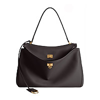 BALENCIAGA-789772 발렌시아가 카키 은장 로데오 미디엄 핸드백