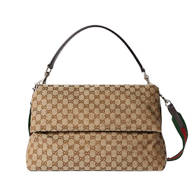 GUCCI-821616 9794 구찌 베이지 웹 디테일 미디엄 GG 크로스백