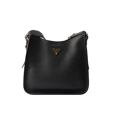 PRADA-1BC073 프라다 블랙 송아지 가죽 미디엄 백