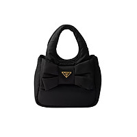 PRADA-1BA359 프라다 베이지 리본 장식 패딩 리나일론 미니백