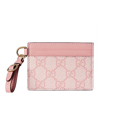 GUCCI-819121 9758 구찌 브라운 GG 엠블럼 스트랩 카드 케이스