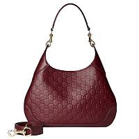 GUCCI-834981 1000 구찌 블랙 GG 레더 구찌 B 라지 숄더백