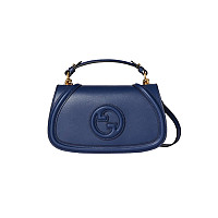 GUCCI-815714 2718 구찌 브라운 가죽 구찌 블론디 스몰 탑 핸들백