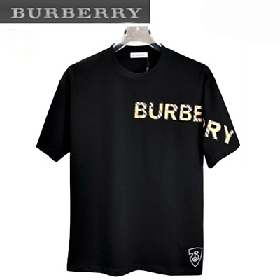 BURBERRY-05171 버버리 네이비 아플리케 장식 티셔츠 남여공용