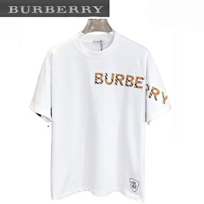 BURBERRY-05171 버버리 네이비 아플리케 장식 티셔츠 남여공용