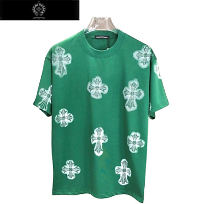 CHROMEHEARTS-05177 크롬하츠 화이트 스터드 장식 티셔츠 남여공용