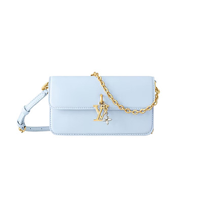 LOUIS VUITTON-M14547 루이비통 아주르 블루 월릿 온 체인 LV 블룸