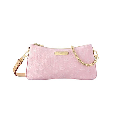 LOUIS VUITTON-M14159 루이비통 핑크 모노그램 데님 리브 포쉐트