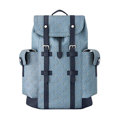 LOUIS VUITTON-M14676 루이비통 블루 모노그램 헤리티지 크리스토퍼 백팩 MM