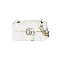 GUCCI-837280 1000 구찌 블랙 가죽 GG 마몽 스몰 숄더백