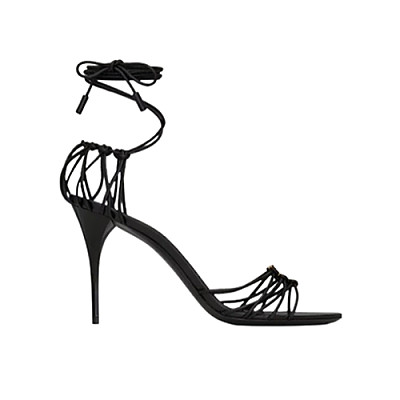 SAINT LAURENT-785706 생 로랑 브라운 램스킨 babylone 샌들