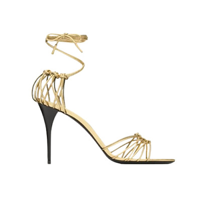 SAINT LAURENT-785706 생 로랑 브라운 램스킨 babylone 샌들