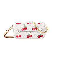 LOUIS VUITTON-M11299 루이비통 화이트 모노그램 월릿 온 체인 아이비