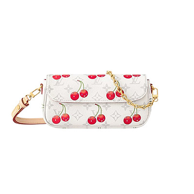 LV-M82211 루이비통 그레이/크림 모노그램 앙프렝뜨 월릿 온 체인 아이비 23.5cm